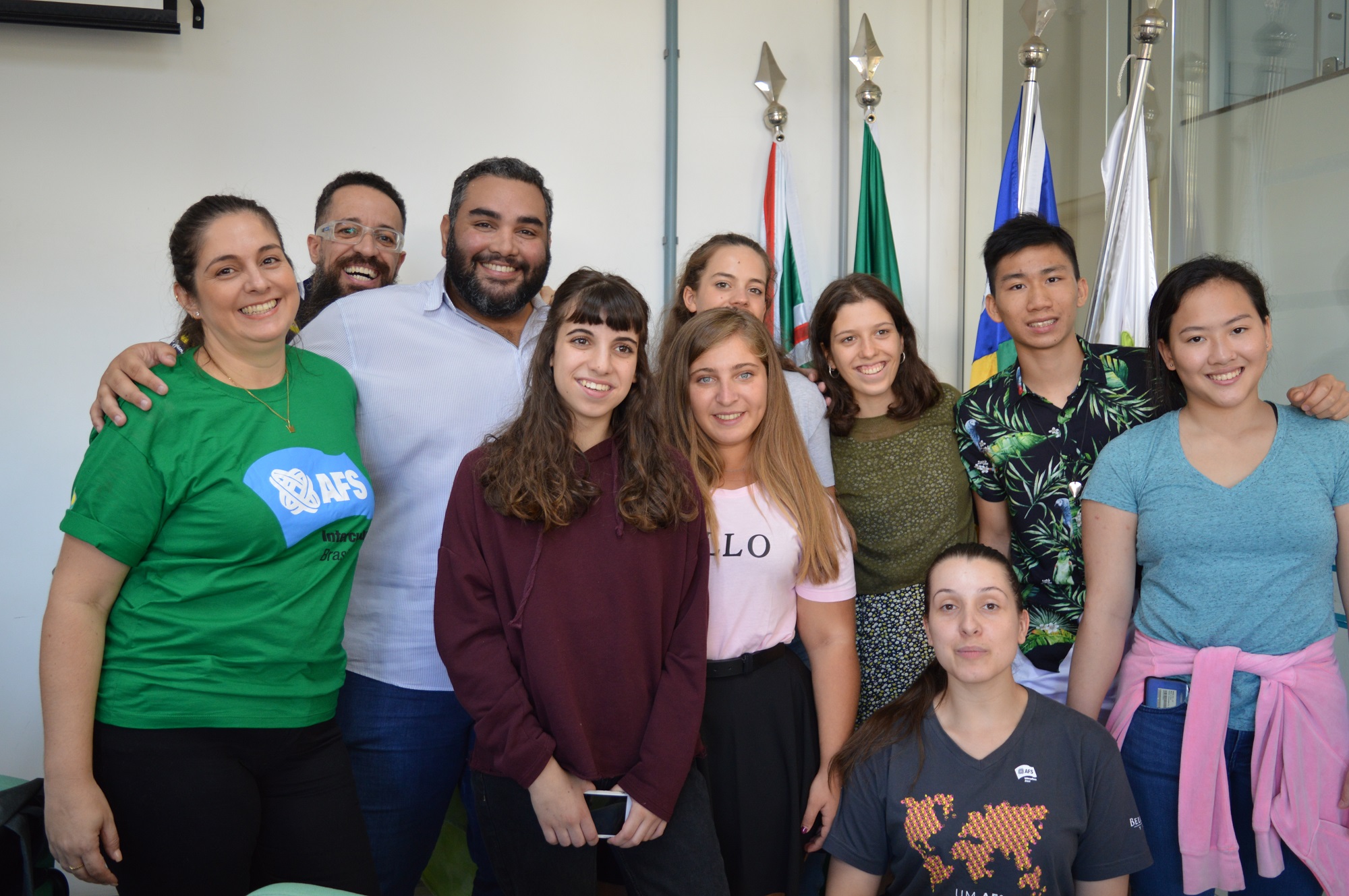 Recepção aos novos alunos intercambistas  foi realizada na manhã desta quinta-feira, 8, no Câmpus Goiânia.